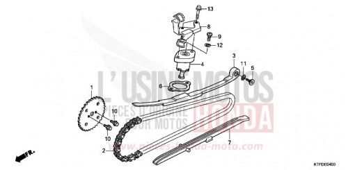 CAM CHAIN/TENSIONER SH150RB de 2011